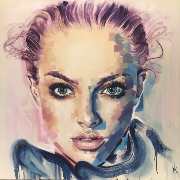 AMANDA SEYFRIED - Oil on canvas 48" x 48"