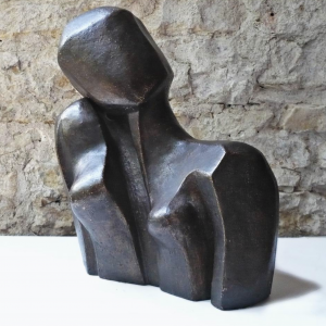 Bronze Statue 'La reveuse' by C.Chiavazza